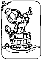 coloriage moments precieux le matelot dans son tonneau